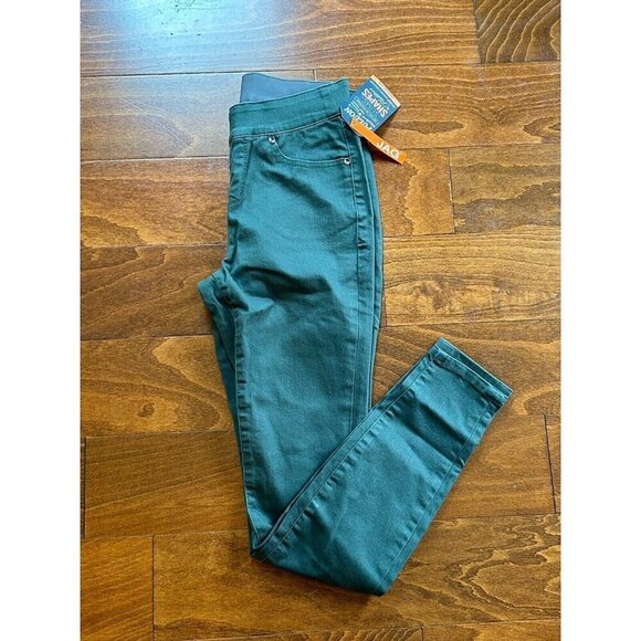Jag Jeans Women Juniper Green Solid Pull-On Maya Skinny Jeans NWT Size 0/25 - Picture 2 of 9